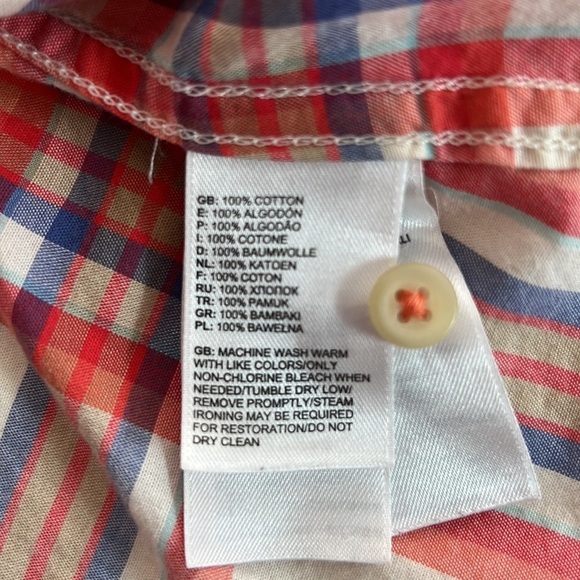 THE NORTH FACE BUTTON FRONT PLAID COTTON SHIRT SZ MED OUTDOOR WESTERN FALL - Picture 8 of 9